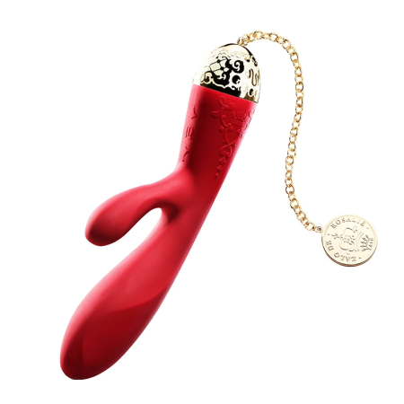 ZALO Rosalie Intimate Wellness Device Bright Red Bluetooth 24K Gold 200mm