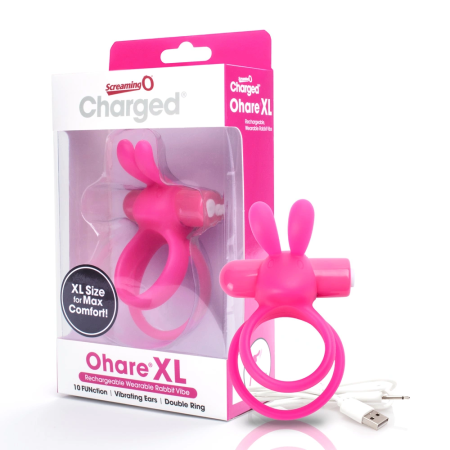 Screaming O Charged Ohare XL Pink - Rechargeable Double Ring System