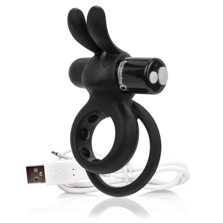 Screaming O Charged Ohare XL Intimate Double Ring Black Silicone