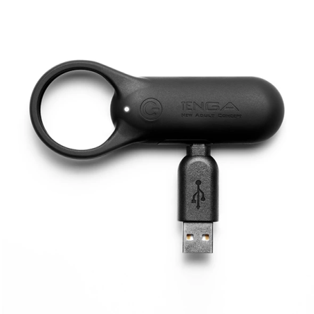Tenga SVR Smart Vibe Ring Plus Black - Rechargeable Intimate Device
