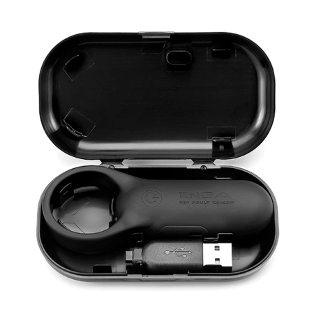 Tenga SVR Smart Vibe Ring Plus Black - Rechargeable Intimate Device