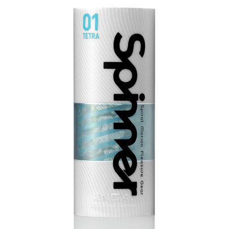TENGA Spinner 01 Tetra - Geometric Textured Intimate System, Transparent
