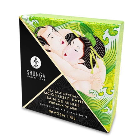 Shunga Bath Salts Lotus Flower 75g - Aromatic Relaxation Formula