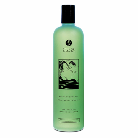 Shunga Sensual Mint Shower Gel 500ml - Refreshing Aromatic Formula