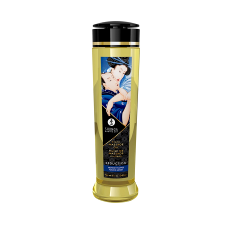 Shunga Massage Oil Seduction Midnight Flower 240ml - Aromatic Formula