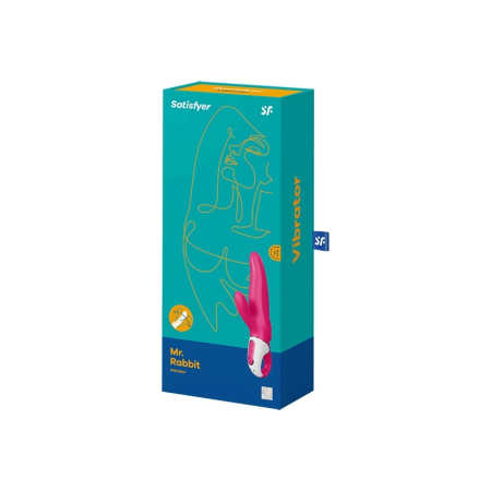 Satisfyer Mr. Rabbit Intimate Silicone Dual-Stimulation Device, Purple