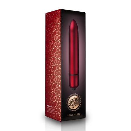 Rocks-Off Rouge Allure Compact Vibrating Bullet, 10 Functions, Red