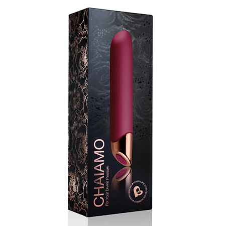 Rocks-Off Chaiamo Burgundy Intimate Massager Silicone Waterproof