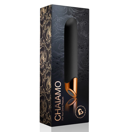 Rocks-Off Chaiamo Black Personal Massager, 10 Modes, Waterproof