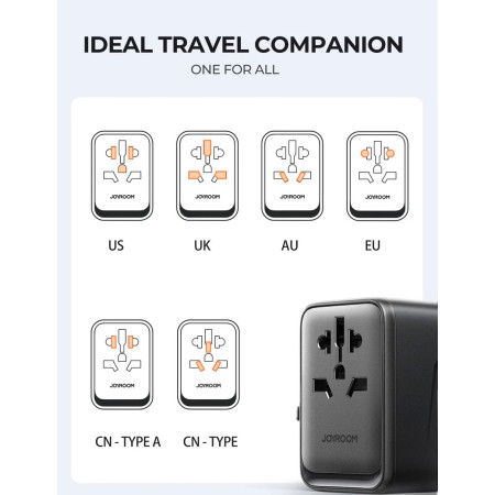 Joyroom JR-TCW01 universalus kelioninis adapteris