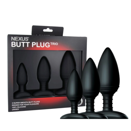 Nexus Trio Silicone Set - Graduated Intimate Plug Kit, 3 Sizes