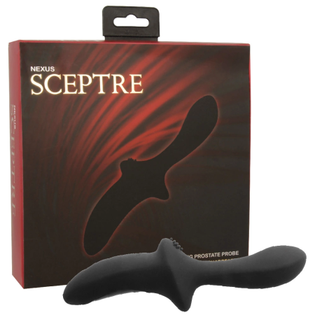 Nexus Sceptre Rotating Prostate Massage Probe, Dual-Speed, Black