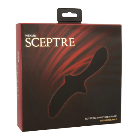 Nexus Sceptre Rotating Prostate Massage Probe, Dual-Speed, Black
