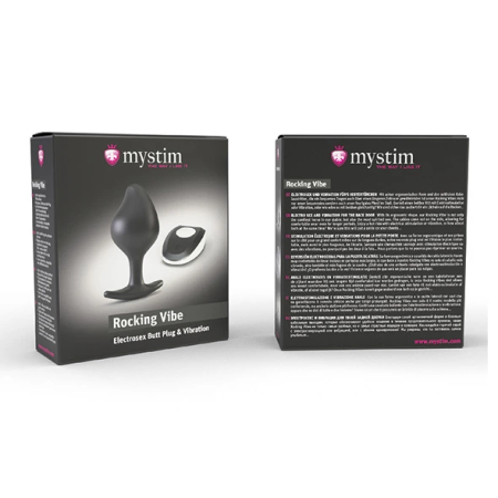 Mystim Rocking Vibe S Compact Silicone Intimate Massager Black