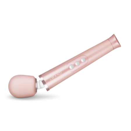 Le Wand Petite Massager Rose Gold USB, 10 Speeds, Travel Set