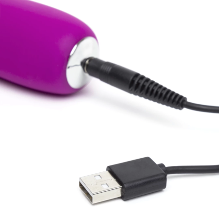 Happy Rabbit Realistic Slimline Intimate Device Purple Silicone USB
