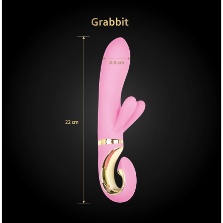 Gvibe Grabbit Pink Intimate Device with Triple Motor System 18 cm