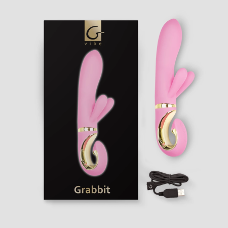 Gvibe Grabbit Pink Intimate Device with Triple Motor System 18 cm