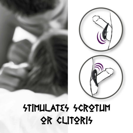 FeelzToys Thor Black Rechargeable Intimate Ring, 3 Modes, Waterproof