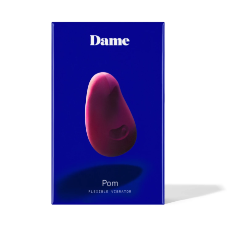 Dame Products Pom Plum - Flexible Handheld Intimate Massager, Waterproof