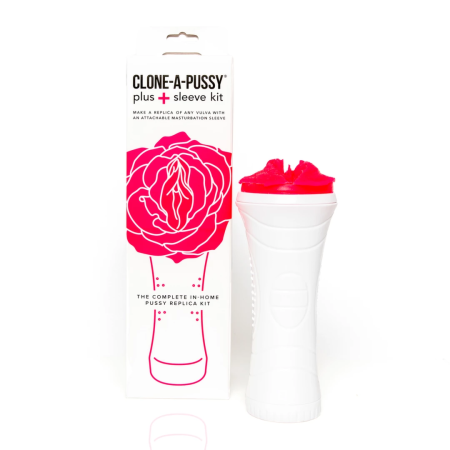 Clone-A-Pussy Plus Sleeve Kit Pink - Customizable Silicone Model Set