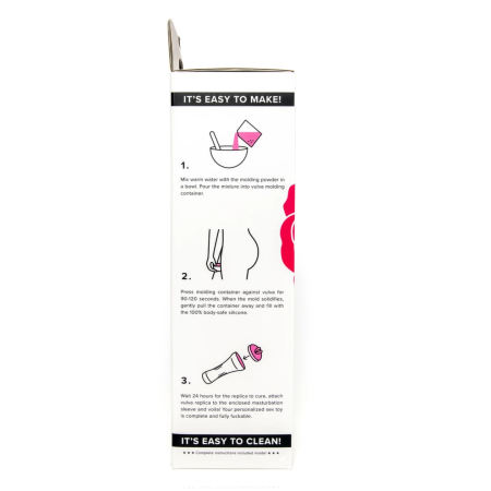 Clone-A-Pussy Plus Sleeve Kit Pink - Customizable Silicone Model Set