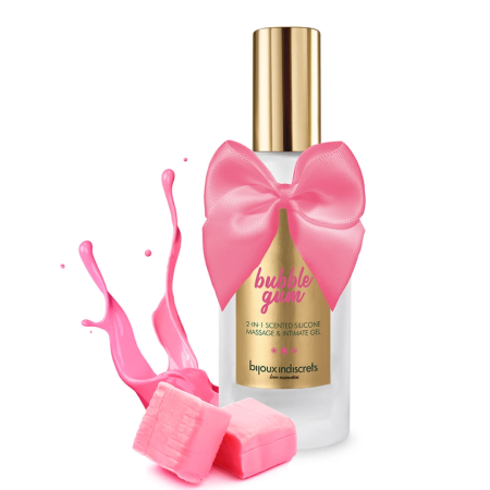 Bijoux Indiscrets Bubblegum 2-in-1 Massage & Intimate Gel 100ml Vegan
