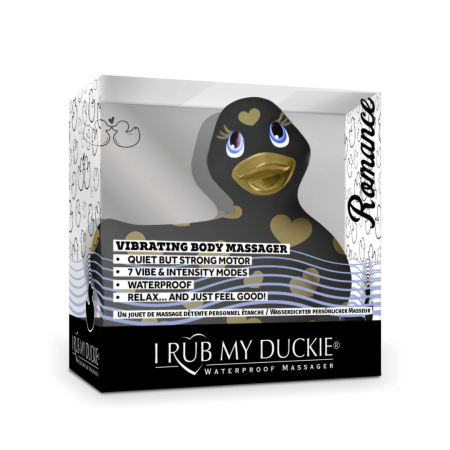 Big Teaze Toys I Rub My Duckie 2.0 Black & Gold Intimate Massager