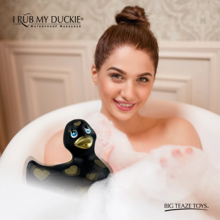 Big Teaze Toys I Rub My Duckie 2.0 Black & Gold Intimate Massager