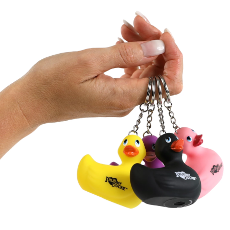 Big Teaze Toys I Rub My Duckie Pink Keychain - Miniature Duck Accessory