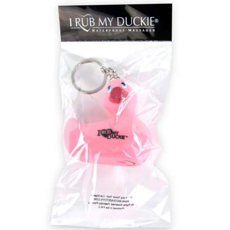 Big Teaze Toys I Rub My Duckie Pink Keychain - Miniature Duck Accessory