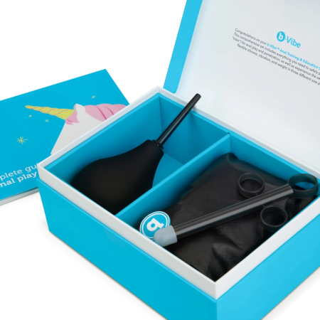 b-Vibe Anal Training & Education Set Blue - 7-Piece Silicone Kit