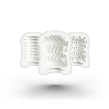 Mystim MasturbaTIN Swirl Girl Intimate Machine, Swirl Texture, White