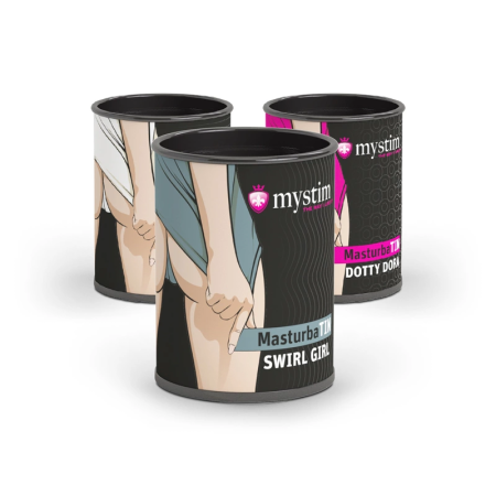 Mystim MasturbaTIN Swirl Girl Intimate Machine, Swirl Texture, White