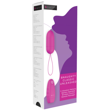 B Swish Bnaughty Classic Unleashed Wireless Bullet Cerise 7.6cm