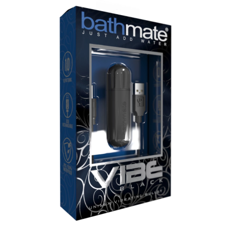 Bathmate Vibe Bullet Black - Compact Waterproof Stimulation Device