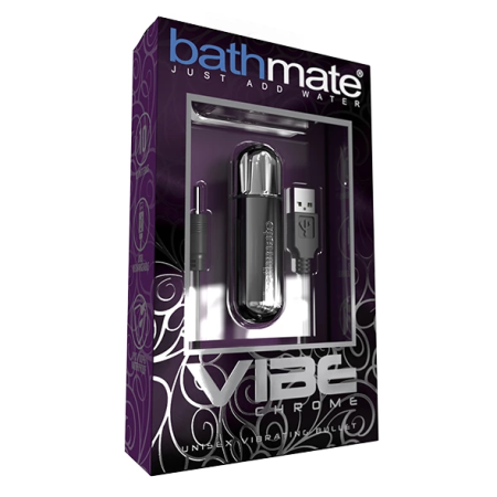 Bathmate Vibe Bullet Chrome - Compact Rechargeable Intimate Massager