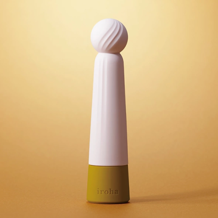 Iroha by Tenga Rin Kogane Intimate Massage Device - Yellow, Waterproof