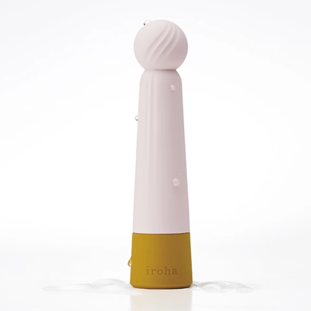Iroha by Tenga Rin Kogane Intimate Massage Device - Yellow, Waterproof