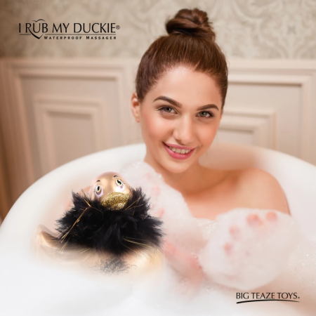 Big Teaze Toys I Rub My Duckie 2.0 Paris Gold Waterproof Massager