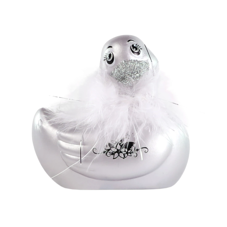 Big Teaze Toys I Rub My Duckie 2.0 Paris Massaging Duck, Silver