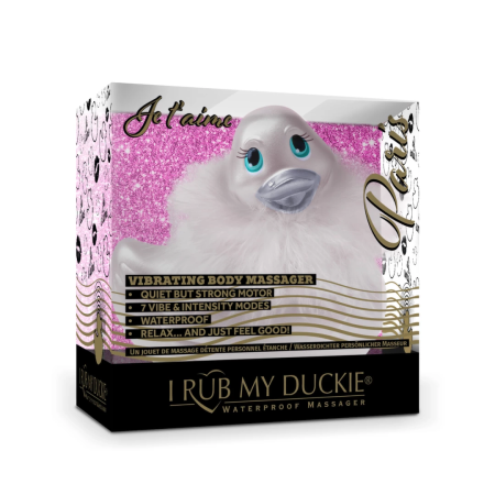 Big Teaze Toys I Rub My Duckie 2.0 Paris Massaging Duck, Silver