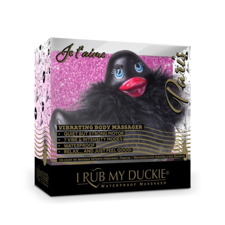 BigTeazeToys I Rub My Duckie 2.0 Paris Black - Waterproof Massager