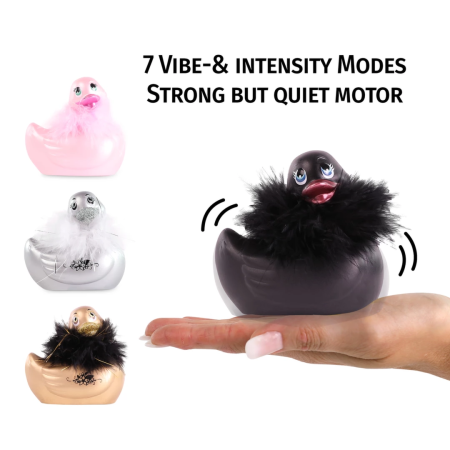 BigTeazeToys I Rub My Duckie 2.0 Paris Black - Waterproof Massager