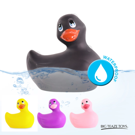 Big Teaze Toys I Rub My Duckie 2.0 Classic Black Waterproof Massager