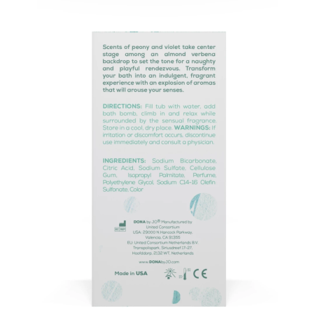 Dona Bath Bomb Naughty 140g - Aromatic Bath Sphere for Relaxation