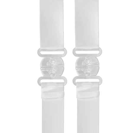 Bye Bra Transparent Low Back Straps - Clear Adjustable Extension 2pcs