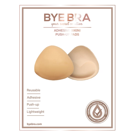 Bye Bra Perfect Shape Adhesive Bikini Push-Up Pads, Lightweight, Reusable