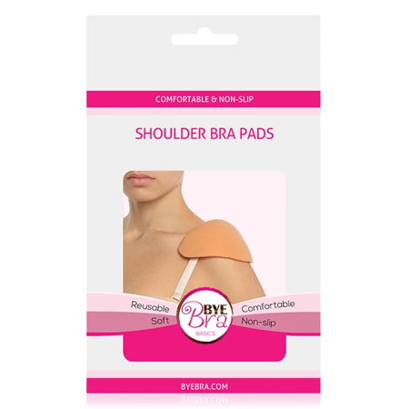 Bye Bra Shoulder Bra Pads Nude - Seamless Contour Shaping Inserts