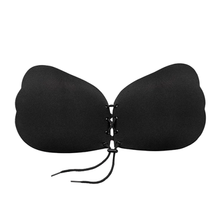 Bye Bra Lace-It Self-Adhesive Bra Cup C Black - Adjustable Cleavage